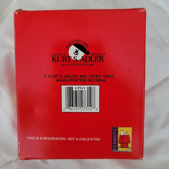 NIB Vintage Charlie Brown 3D Ornament in Original Box Kurt Adler - Picture 5 of 7